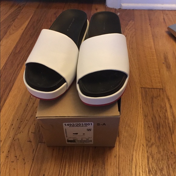 Zara white/black platform slide - Picture 5 of 6